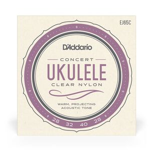 Set De Cuerdas Ukelele Concert Clear Ej65c Daddario