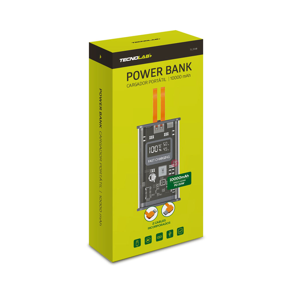 Power Bank 10000mah 22.5w Diseño Transparente - Ps image number 3.0