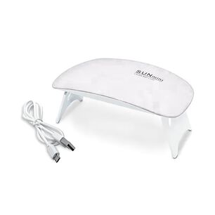 Mini L&aacute;mpara Uv Secador U&ntilde;as Port&aacute;til 13cm Usb Blanco