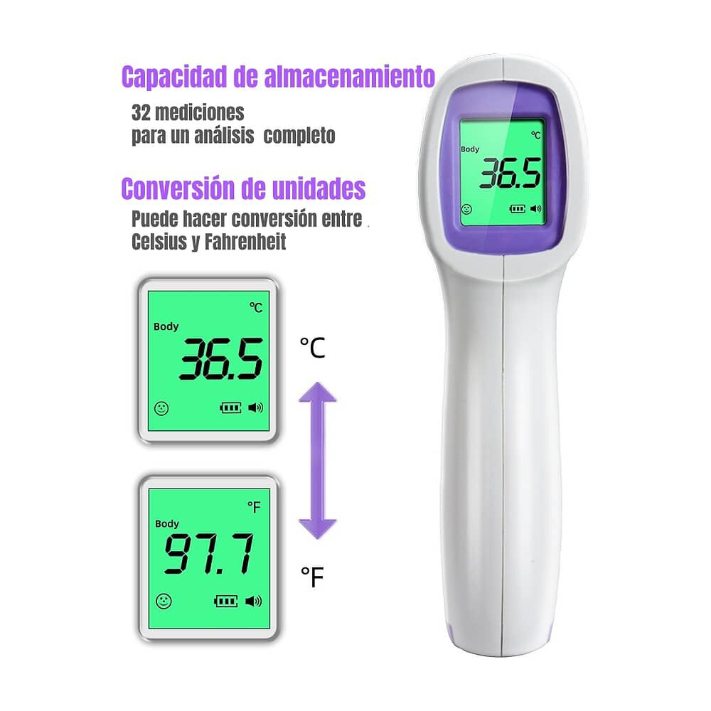 Term&oacute;metro Infrarrojo Digital Con Pilas Lubabycas image number 5.0