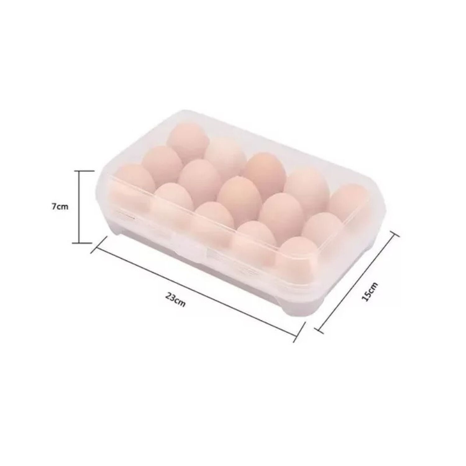 Caja De Almacenamiento De Huevos De 15 Uds image number 4.0