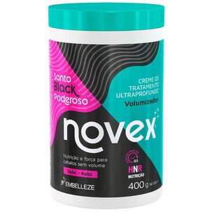 Crema De Tratamiento Santo Black Poderoso Novex 400g