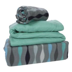 Sabana Andes Polar Estampada Ondas 2 Plaza