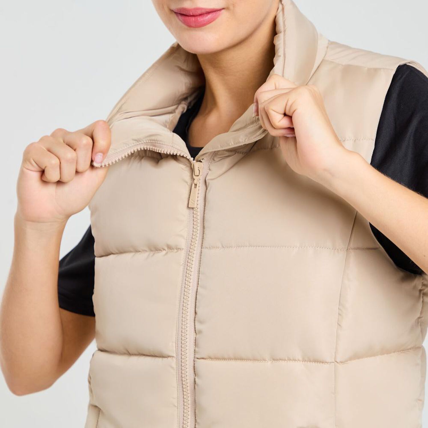 Parka Deportiva Lisa Sin Mangas Cuello Alto Mujer Wetland image number 4.0