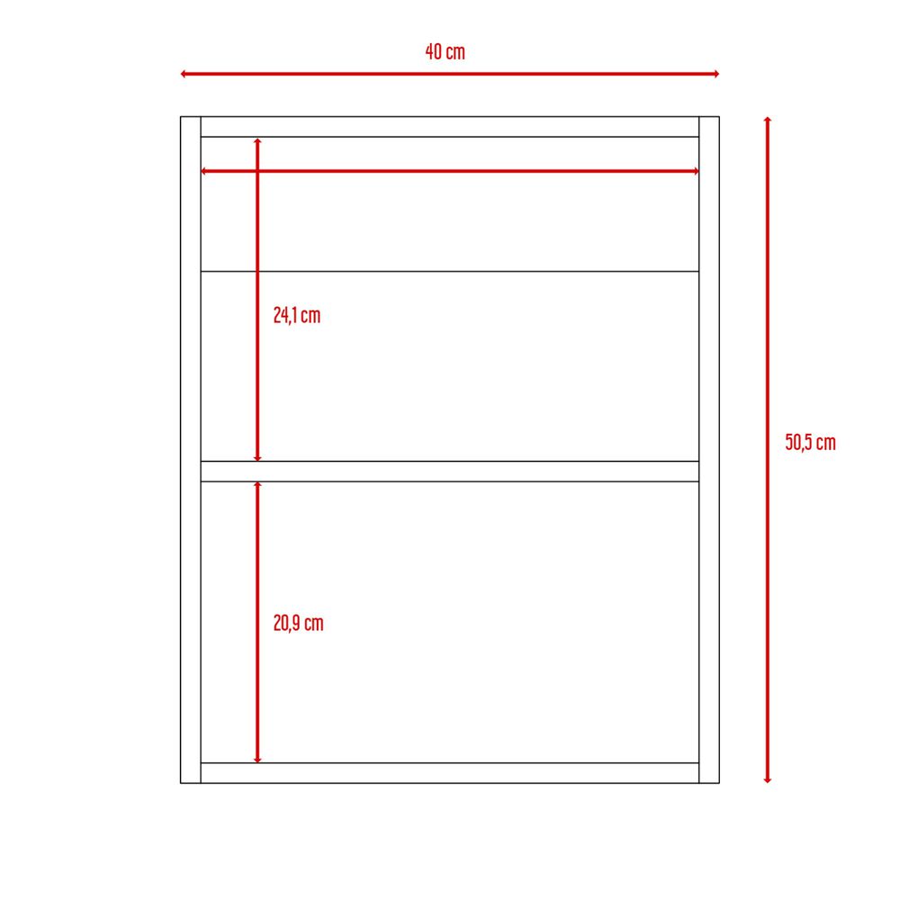 Mueble Botiquin De Ba&ntilde;o 50.5x40x12.2 Cm Negro image number 9.0