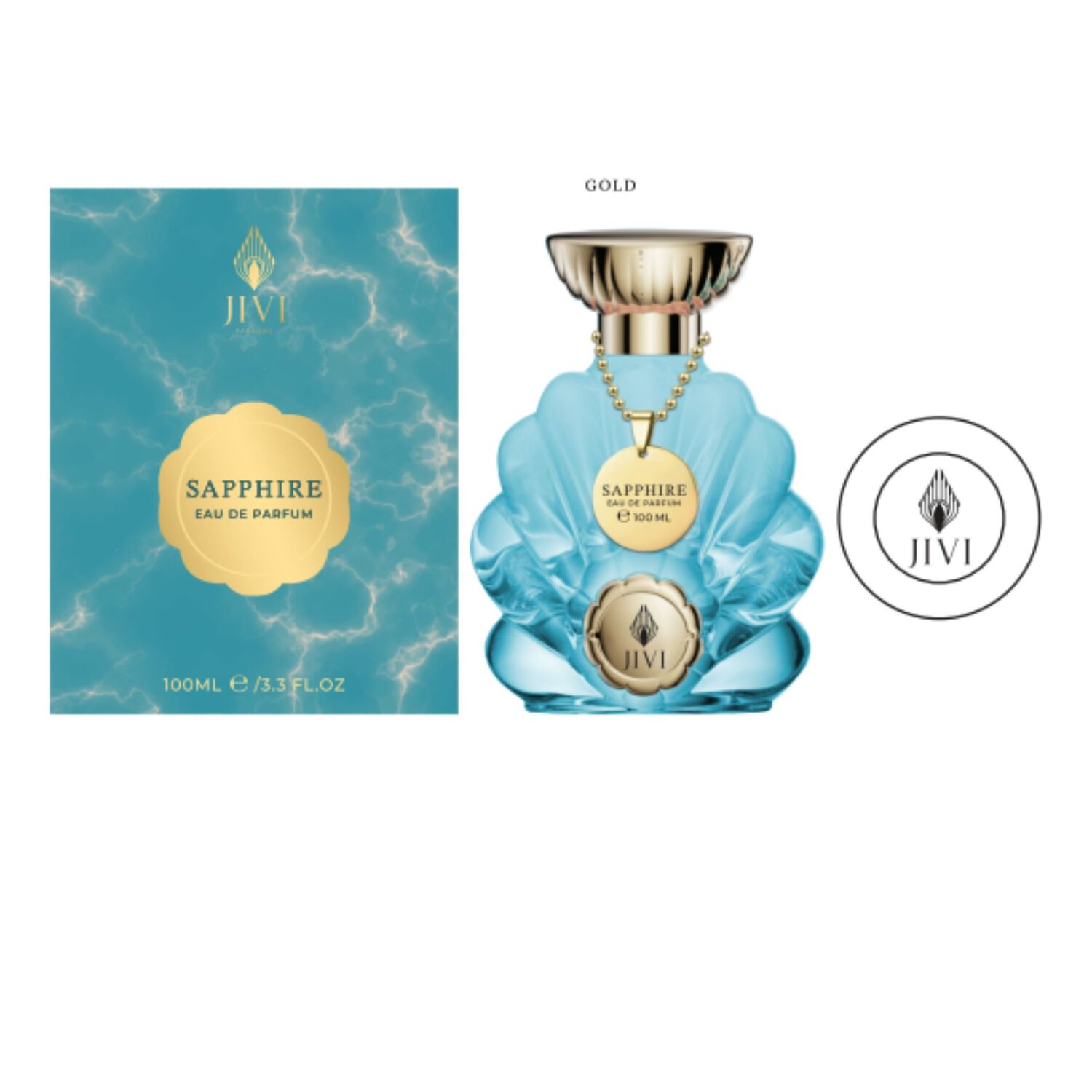 Sapphire Gemstone Jivi Parfums Edp 100ml Mujer - Inspirado De Lancome Tresor Midnight Rose image number 0.0
