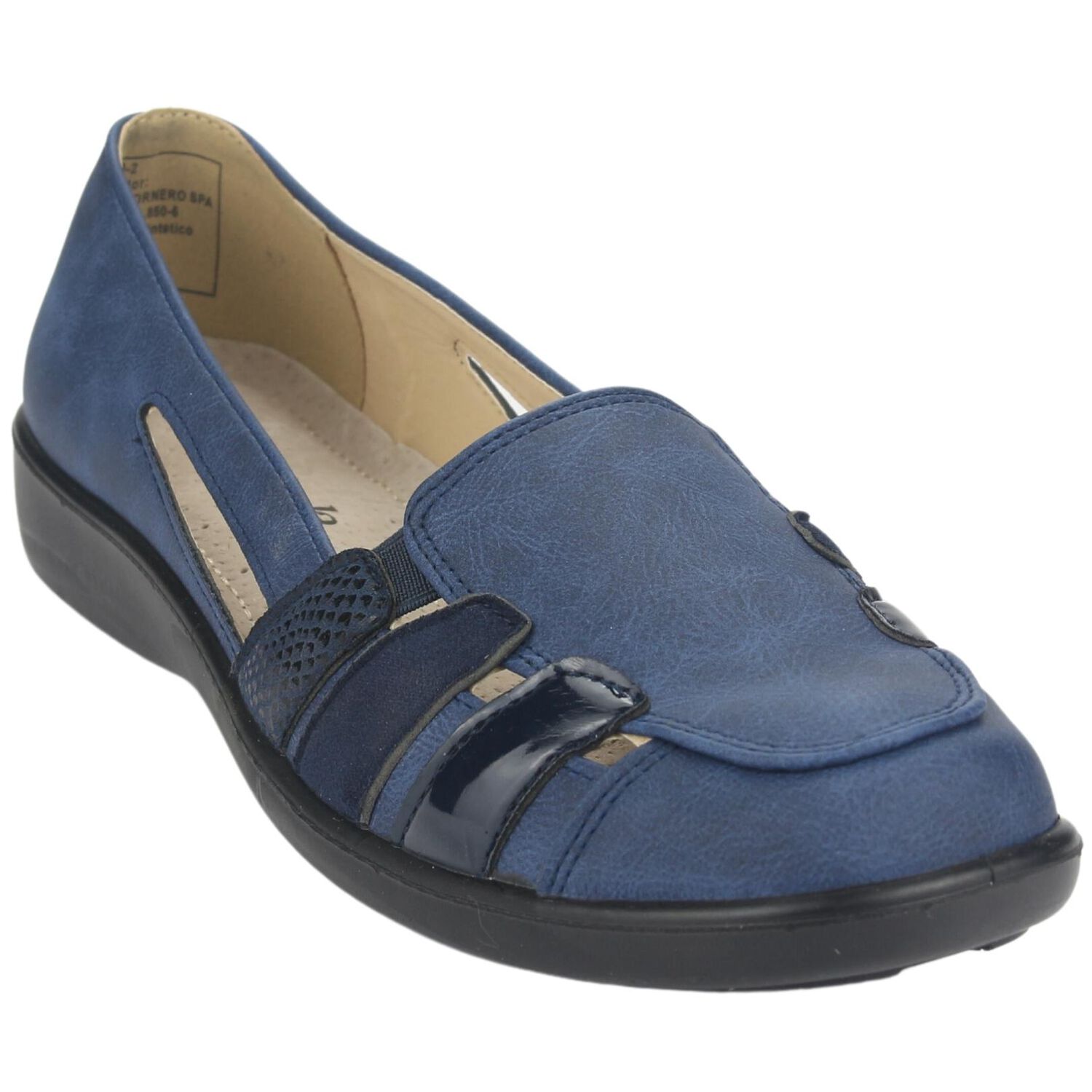 Zapato Chalada Mujer Deco-2 Azul Comfort image number 2.0