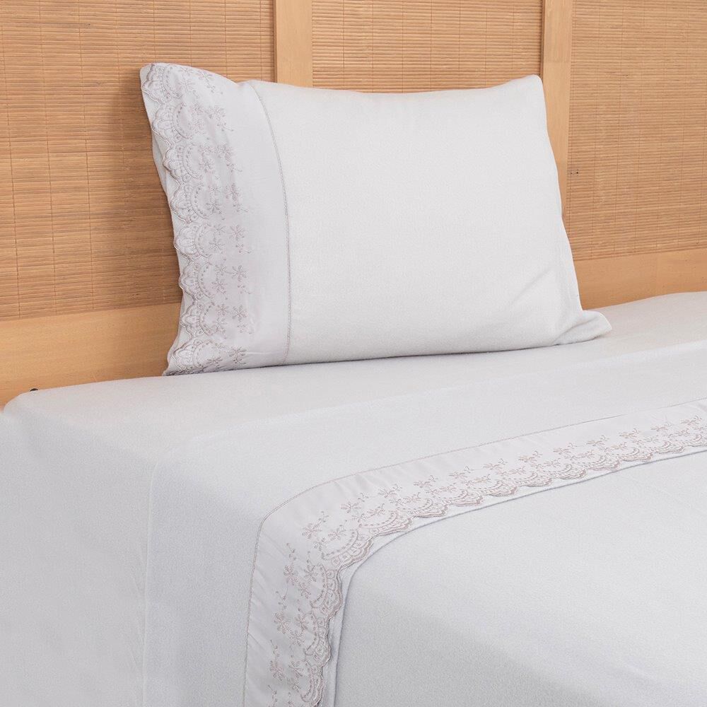 Sabana Polar Lisa Broderie 1.5 Plazas Gris image number 1.0