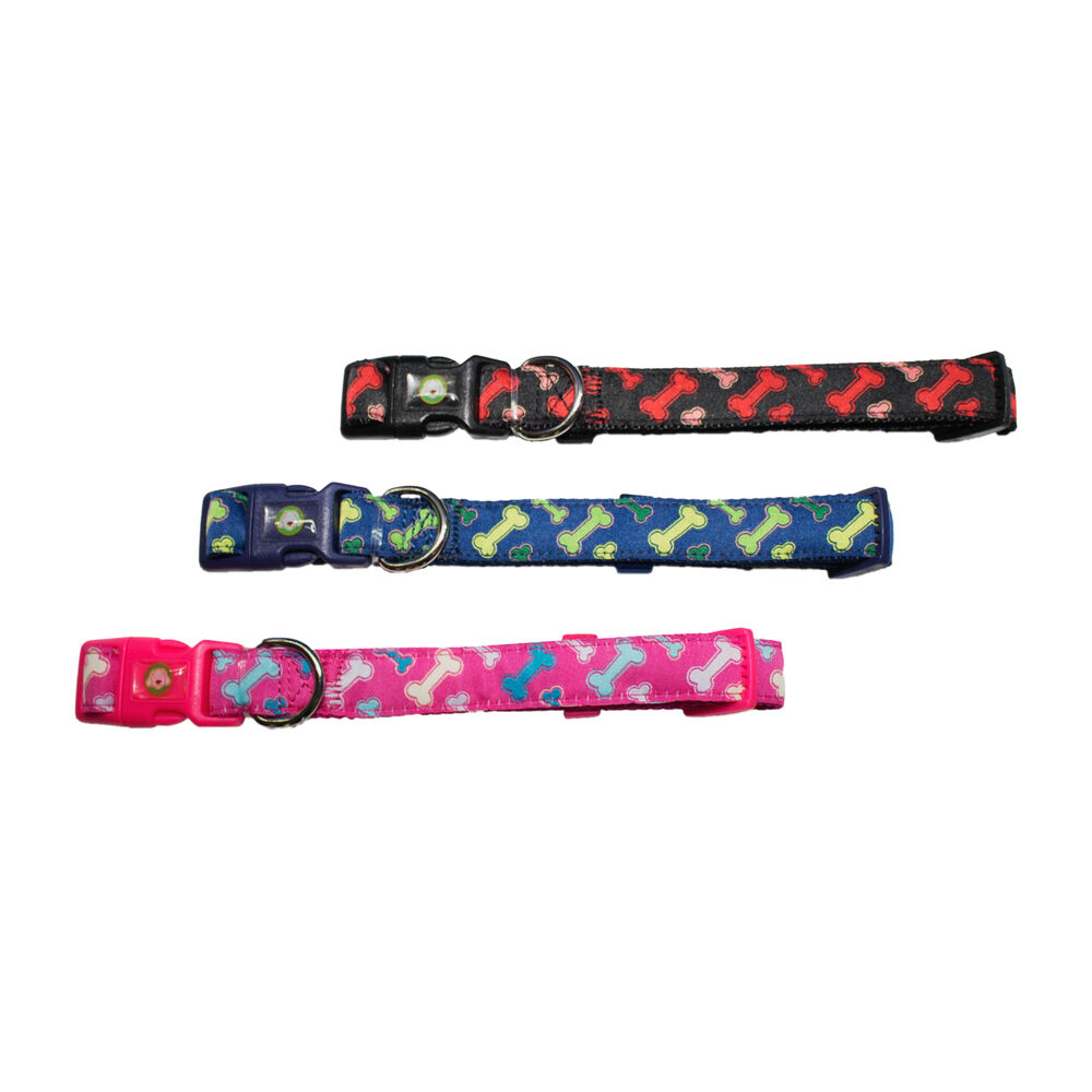 Collar Huesos Perro S Fucsia Mascan image number 3.0