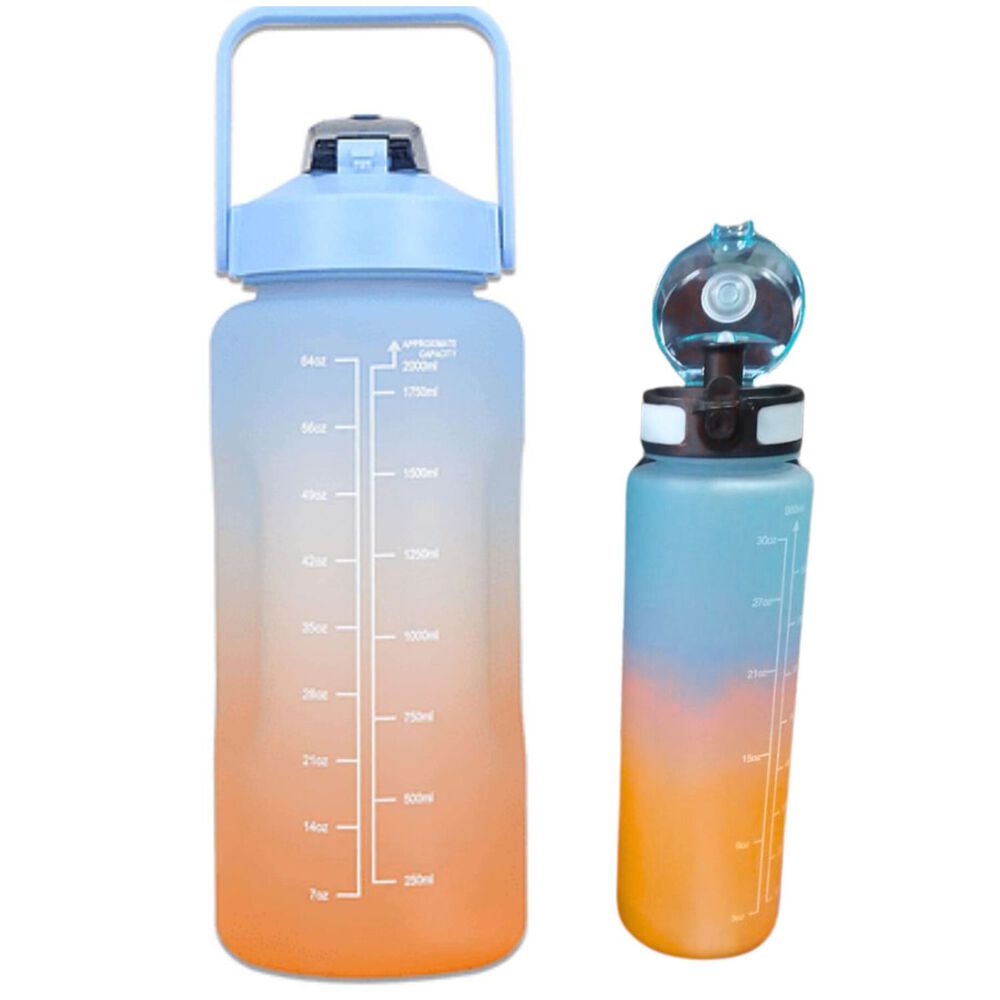 Pack 2 Botellas Agua Motivacionales De 2 Litros Y 900 Ml image number 0.0