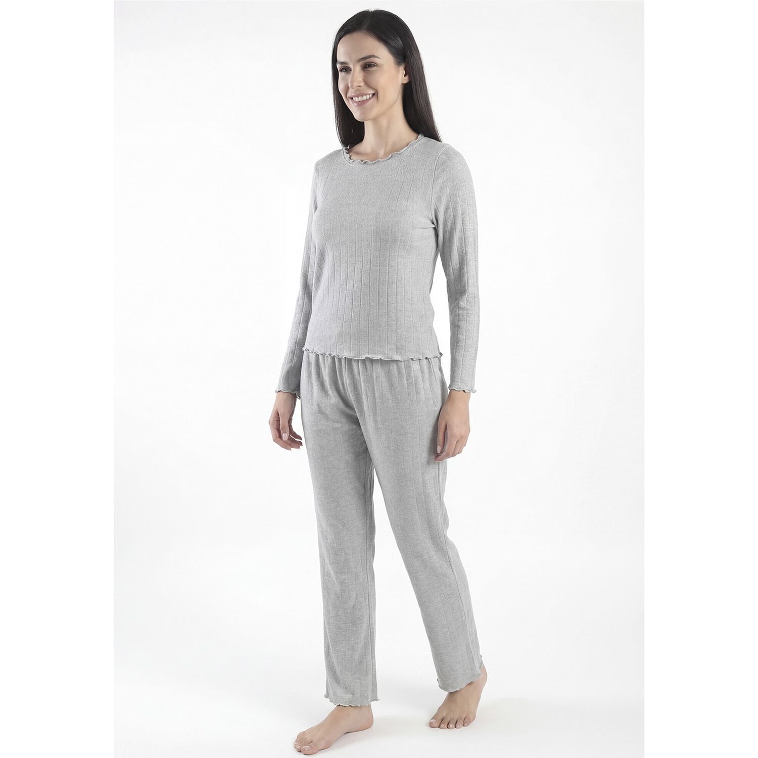 Pijama De Mujer Viscosa 60.1608m-gri image number 0.0