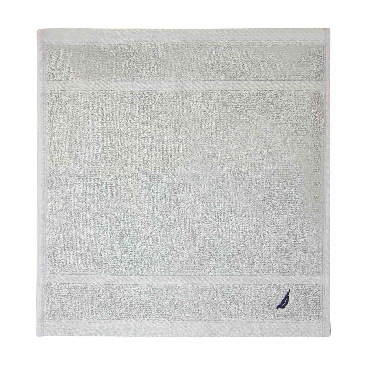 Toalla De Cara Signature Nautica 100% Algod&oacute;n 33x33cm Premium Gris Claro image number 3.0
