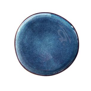 Set 6 Platos Redondo Ceramica Azul 27 Cm Linea Efes