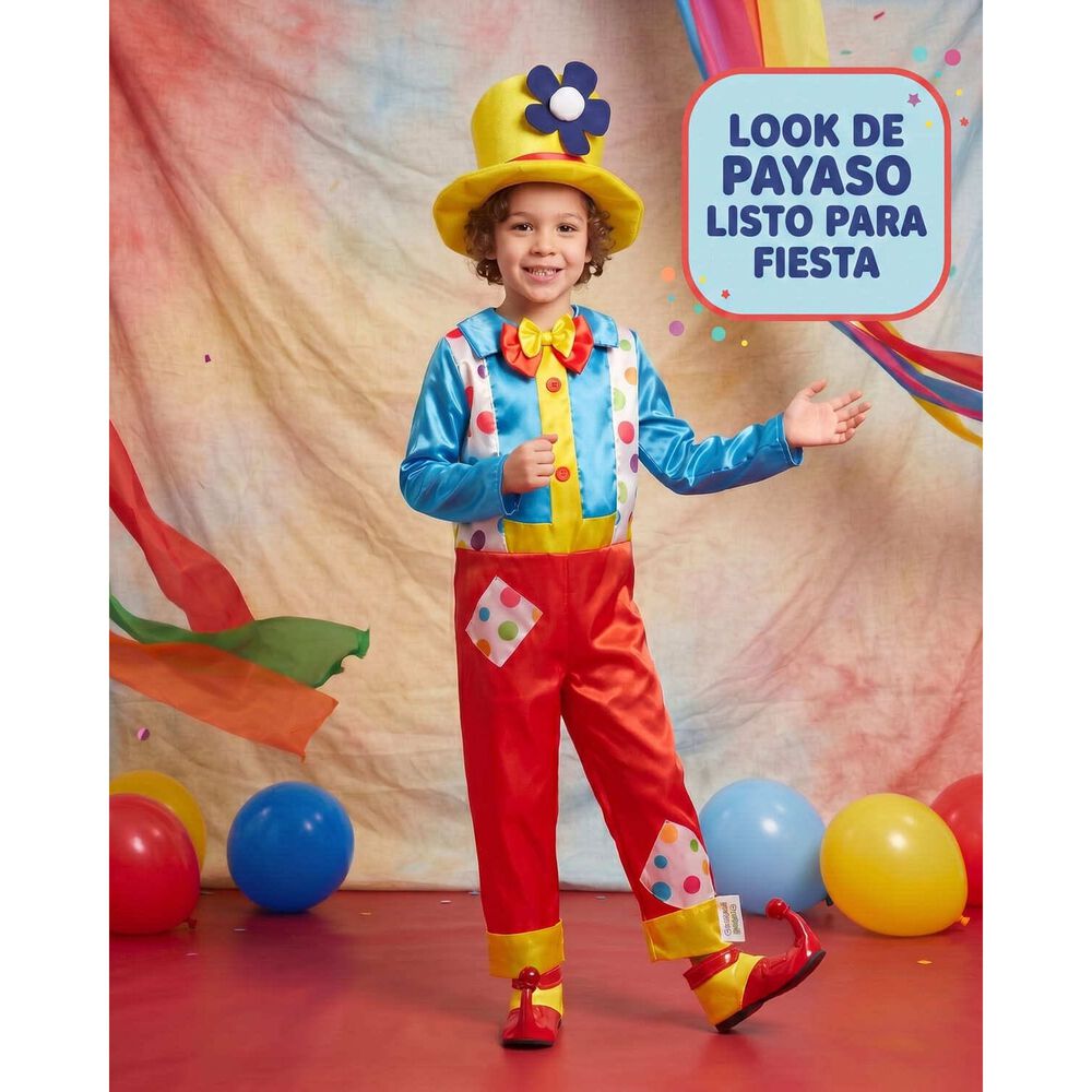 Disfraz Cosplay Payaso Buf&oacute;n Ni&ntilde;o Ni&ntilde;a Carnaval Adulto image number 24.0