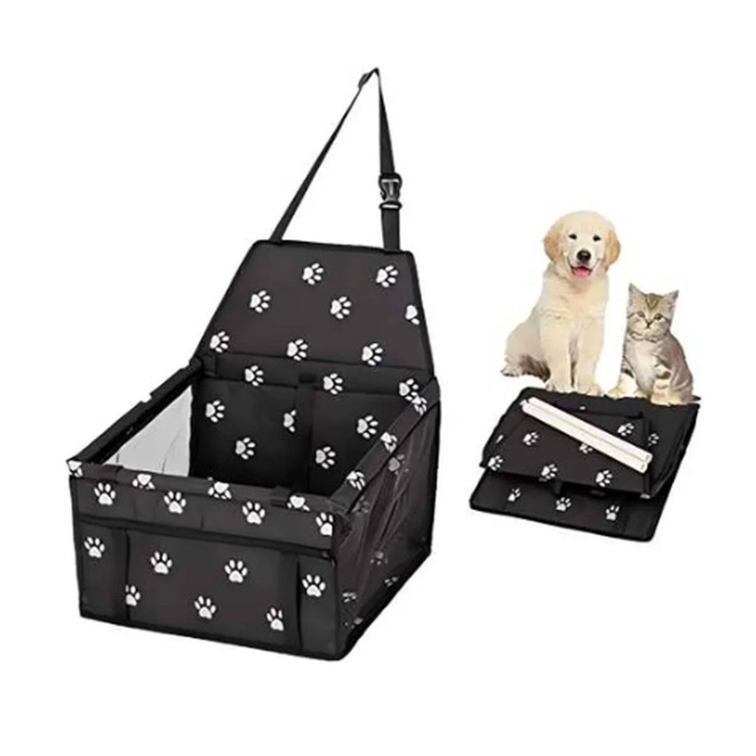 Silla De Coche Para Mascotas Con Cintur&oacute;n De Seguridad image number 1.0