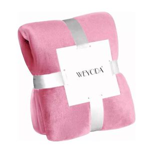 Frazada Plush Velvet 1.5 Plazas, Varios Colores