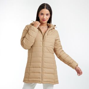 Parka B&aacute;sica Regular Cuello Alto Con Capucha Mujer Freedom