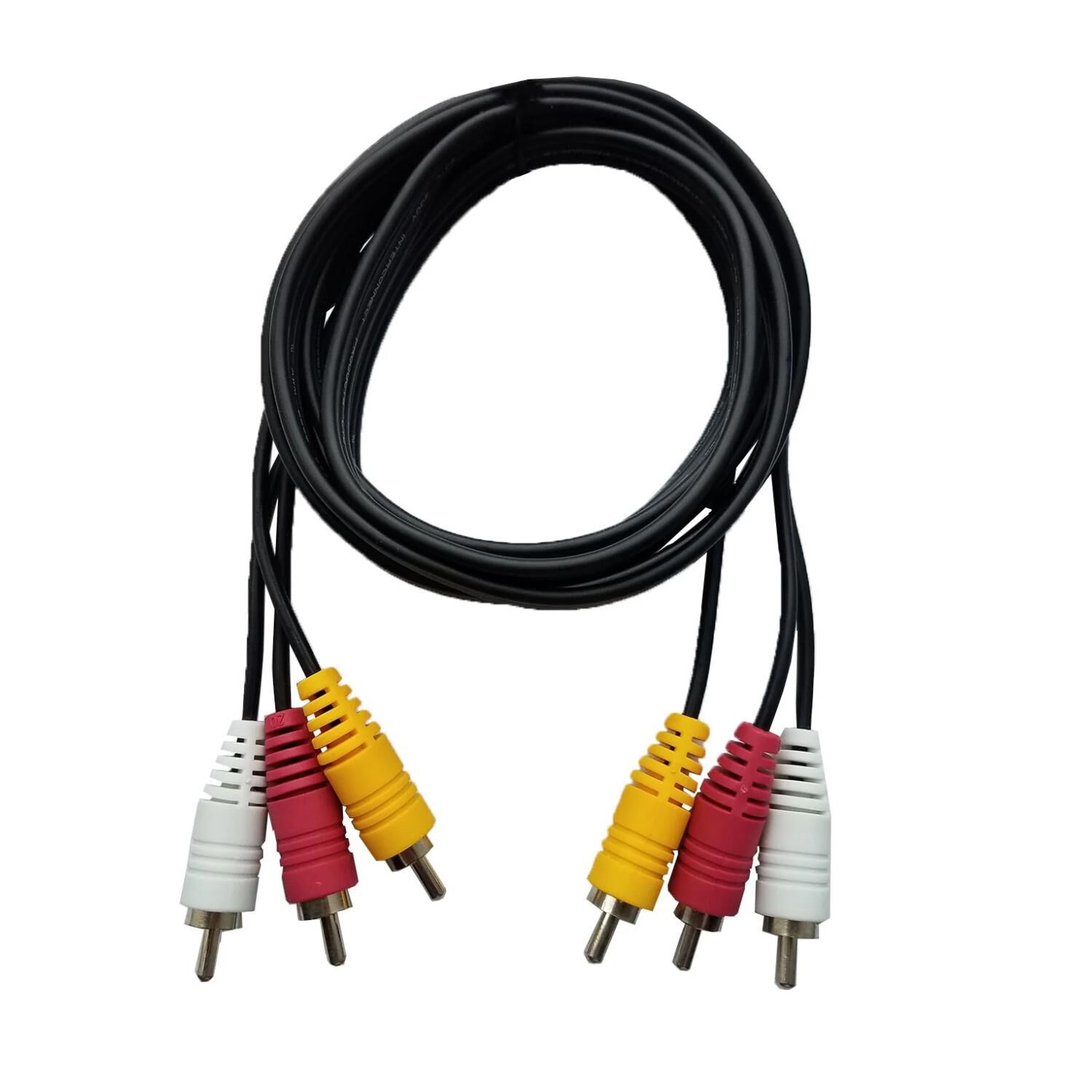 Cable Estereo 3 Rca A 3 Rca 180cm Negro image number 1.0