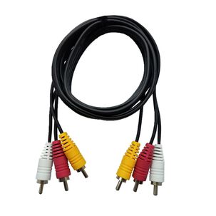 Cable Estereo 3 Rca A 3 Rca 180cm Negro