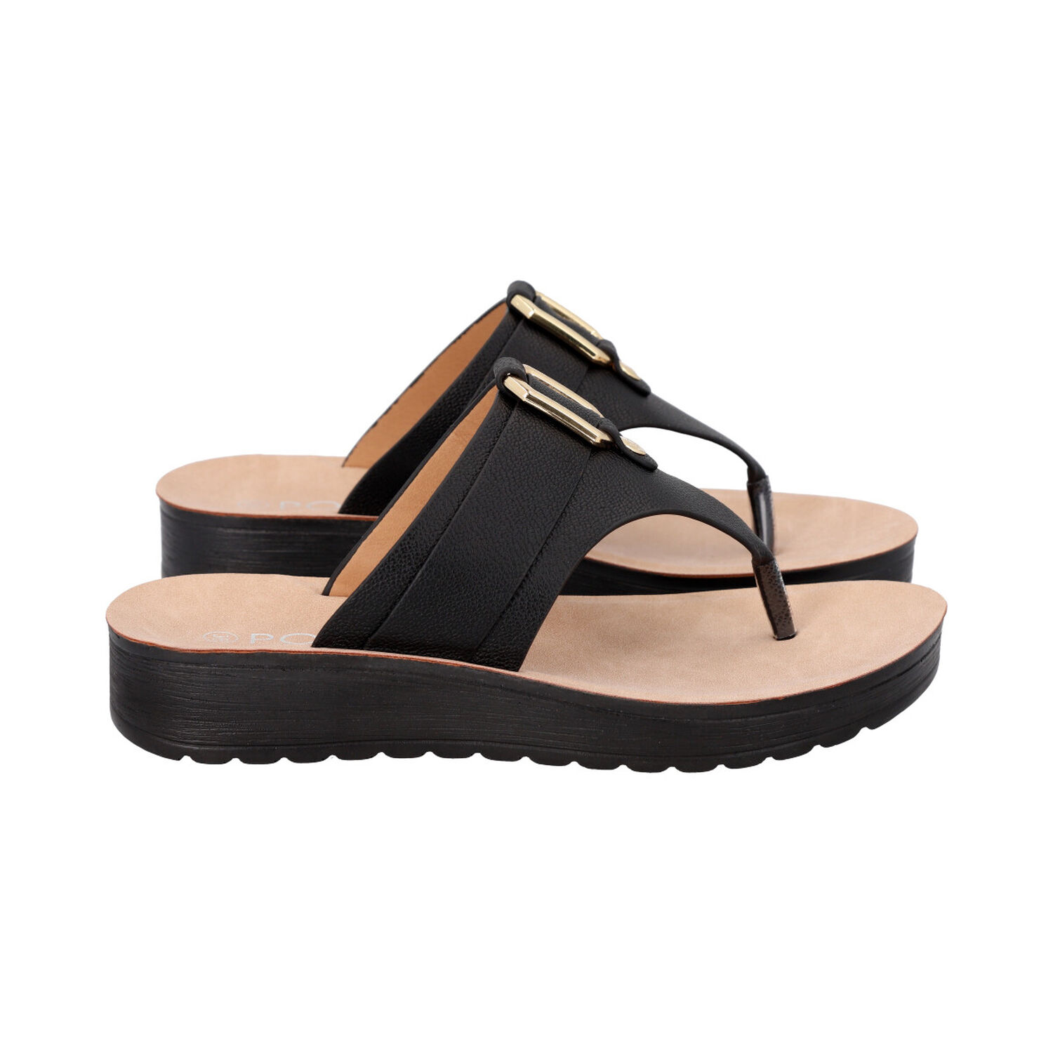 Sandalia Mujer Negro Sole Police image number 2.0