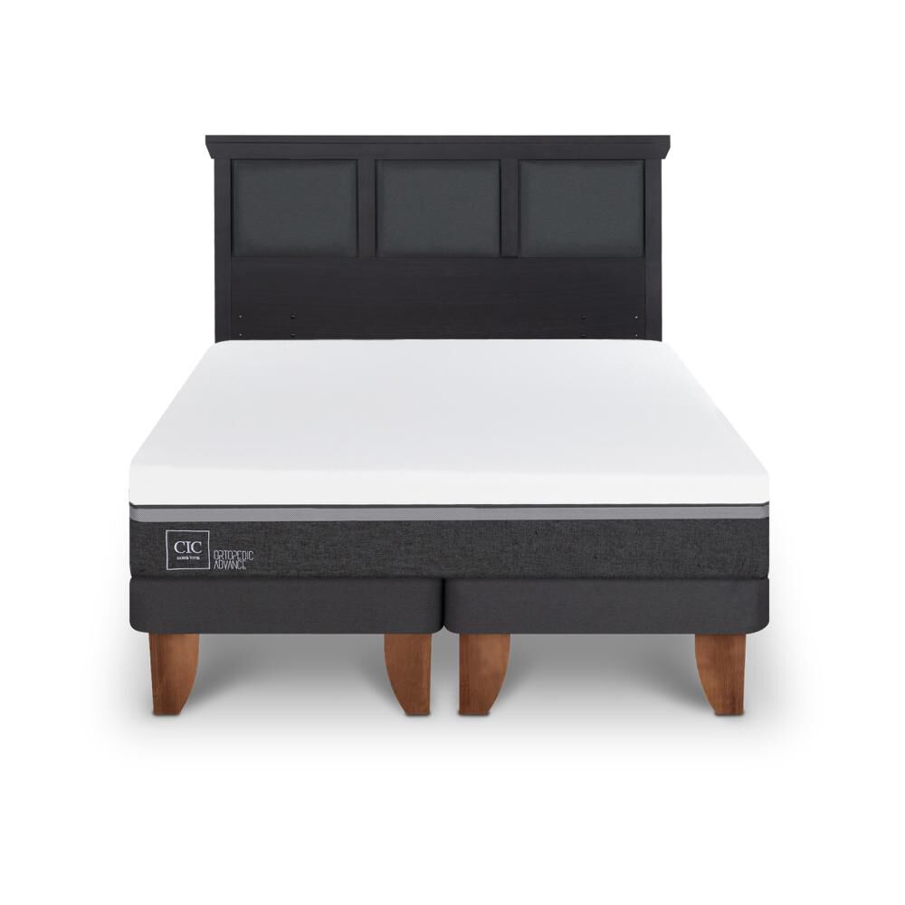 Cama Europea Cic Ortopedic Advance / 2 Plazas / Base Dividida + Respaldo image number 0.0