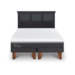 Cama Europea Cic Ortopedic Advance / 2 Plazas / Base Dividida + Respaldo