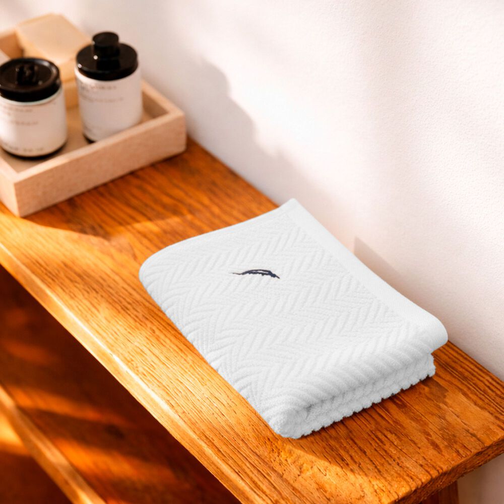 Toalla De Mano Vis Nautica 100% Algod&oacute;n Alta Calidad 30x50cm Blanca image number 5.0