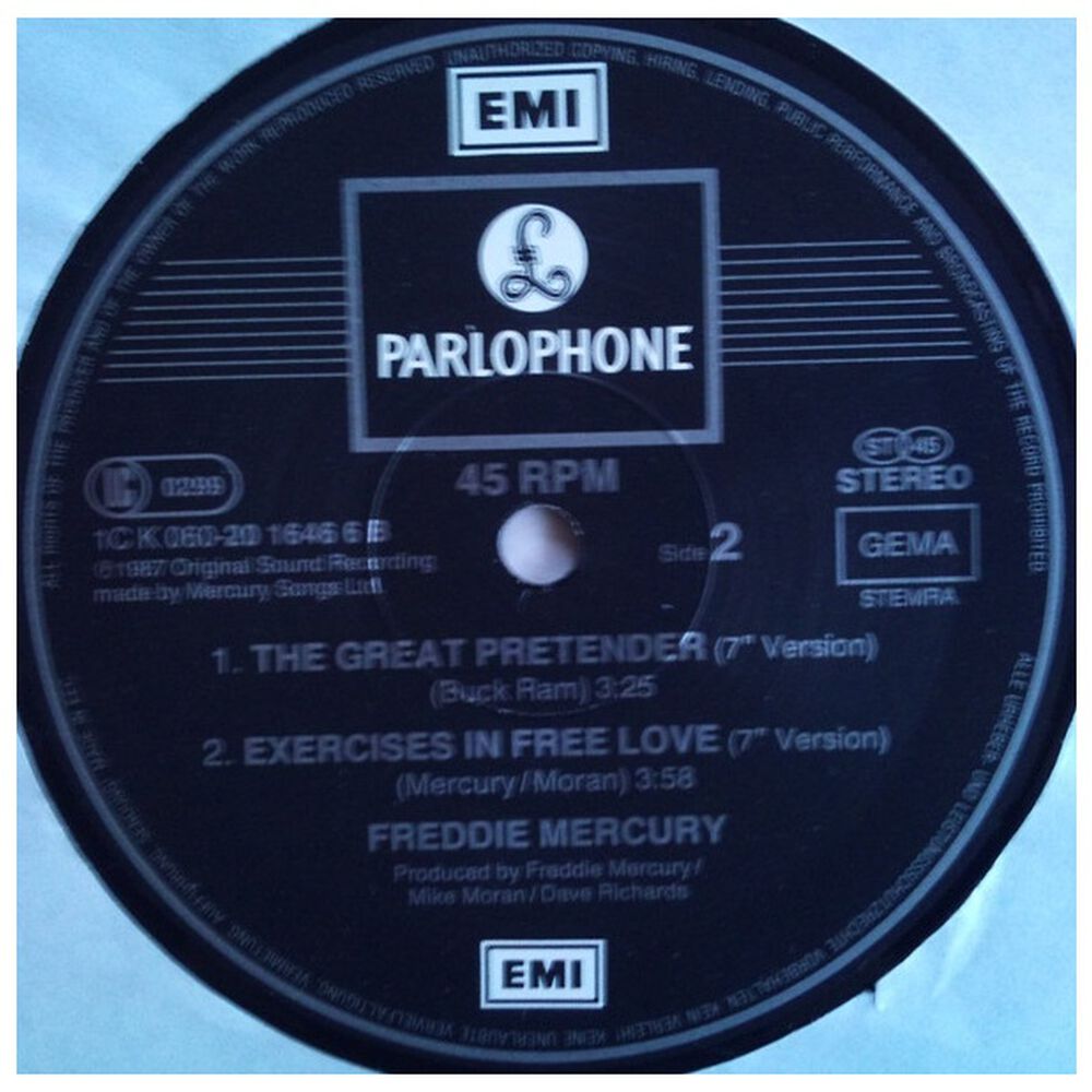Freddie Mercury - The Great Pretender | 12" Maxi Single Usado image number 3.0