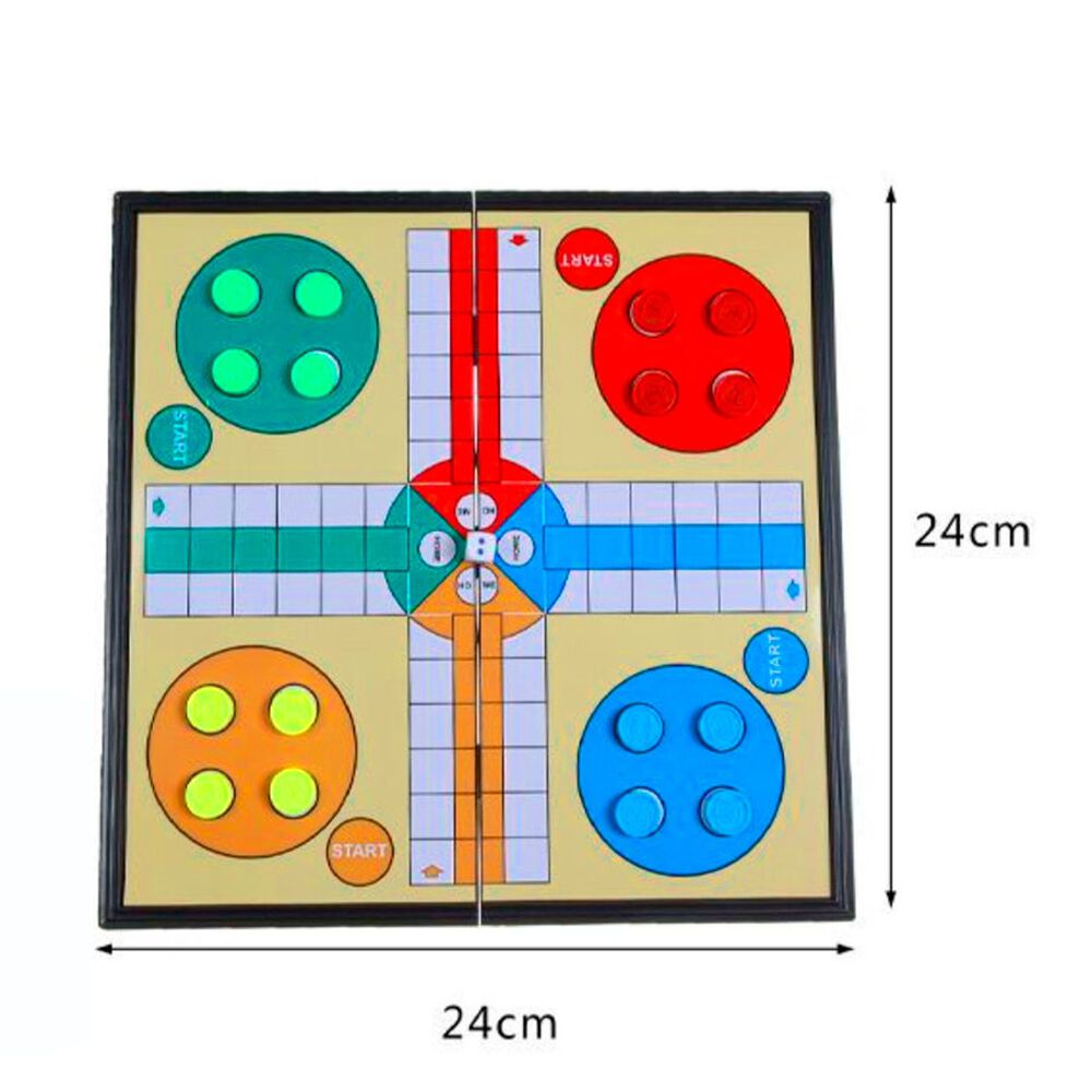 Juego De Mesa 4 Jugadores Ludo Magnético Tablero Plegable image number 3.0