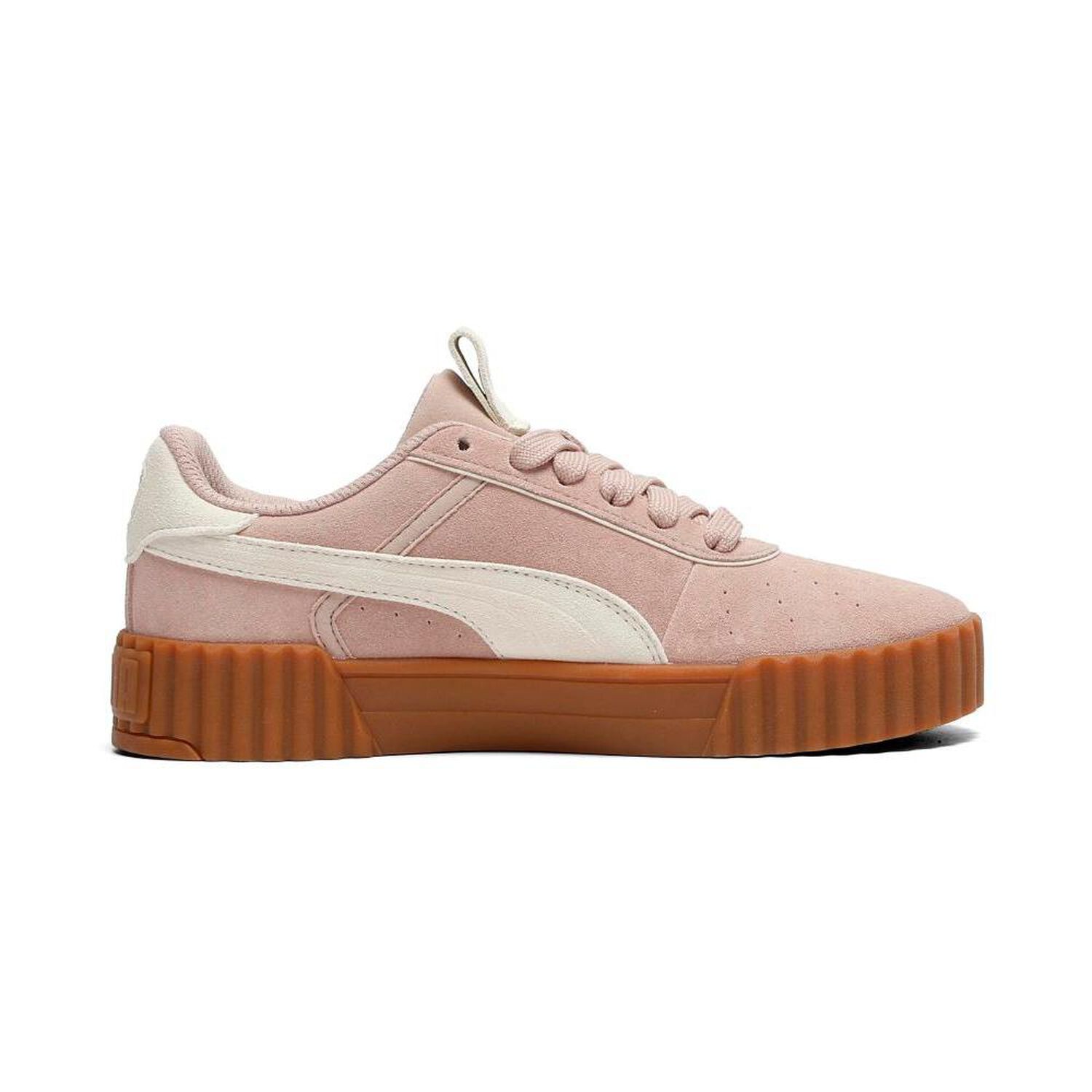 Zapatilla Urbana Mujer Puma Carina 3.0 Luxe Sd Rose Latte-alpine Snow image number 2.0