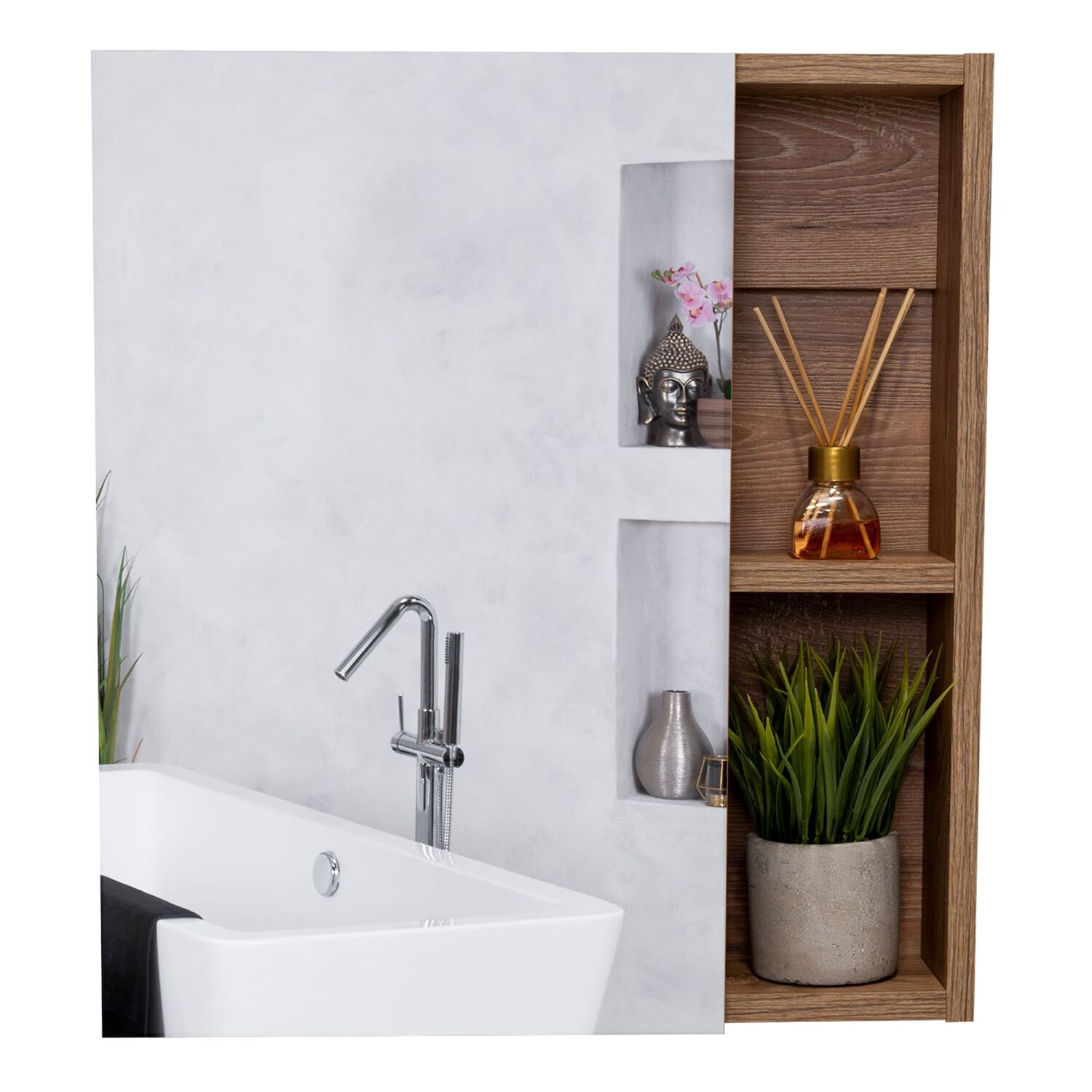 Mueble Botiquin 49.7x45x12.5 Cm Caf&eacute; Claro image number 0.0