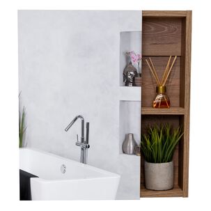 Mueble Botiquin 49.7x45x12.5 Cm Caf&eacute; Claro