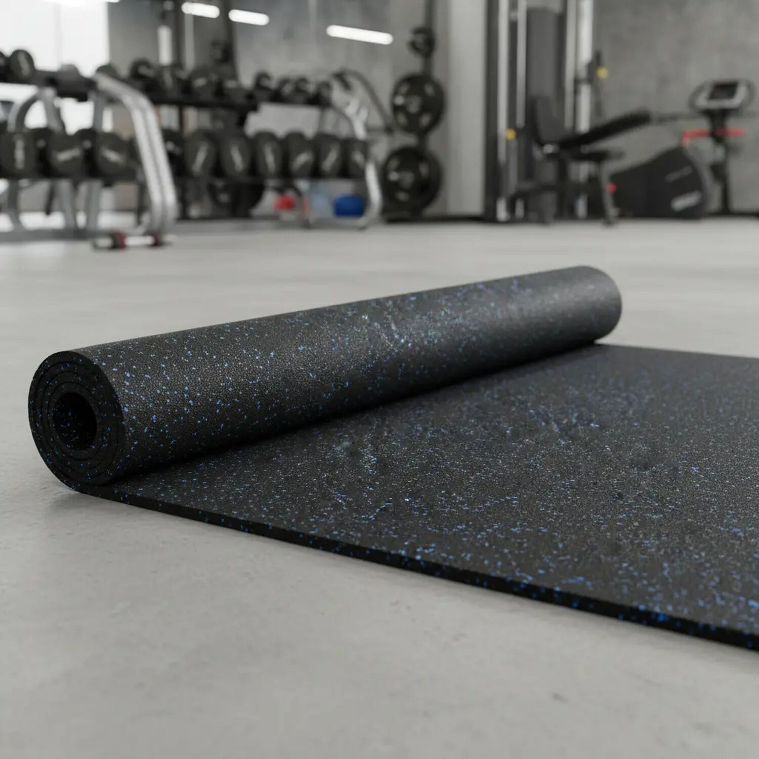 Piso De Caucho En Rollo Gimnasio Profesional 10mx1mx2mm image number 0.0