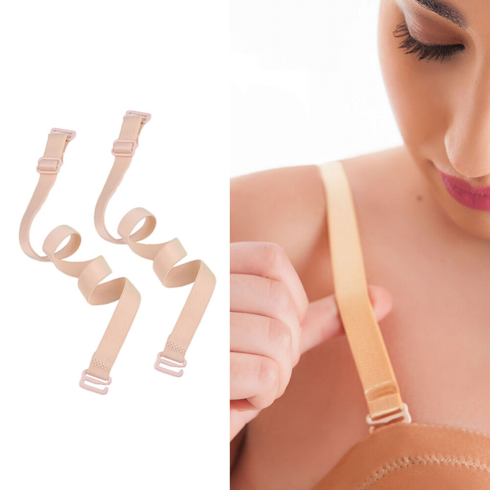 Par De Tiras Ajustable Tirantes De Sosten Brasier Extensor image number 2.0
