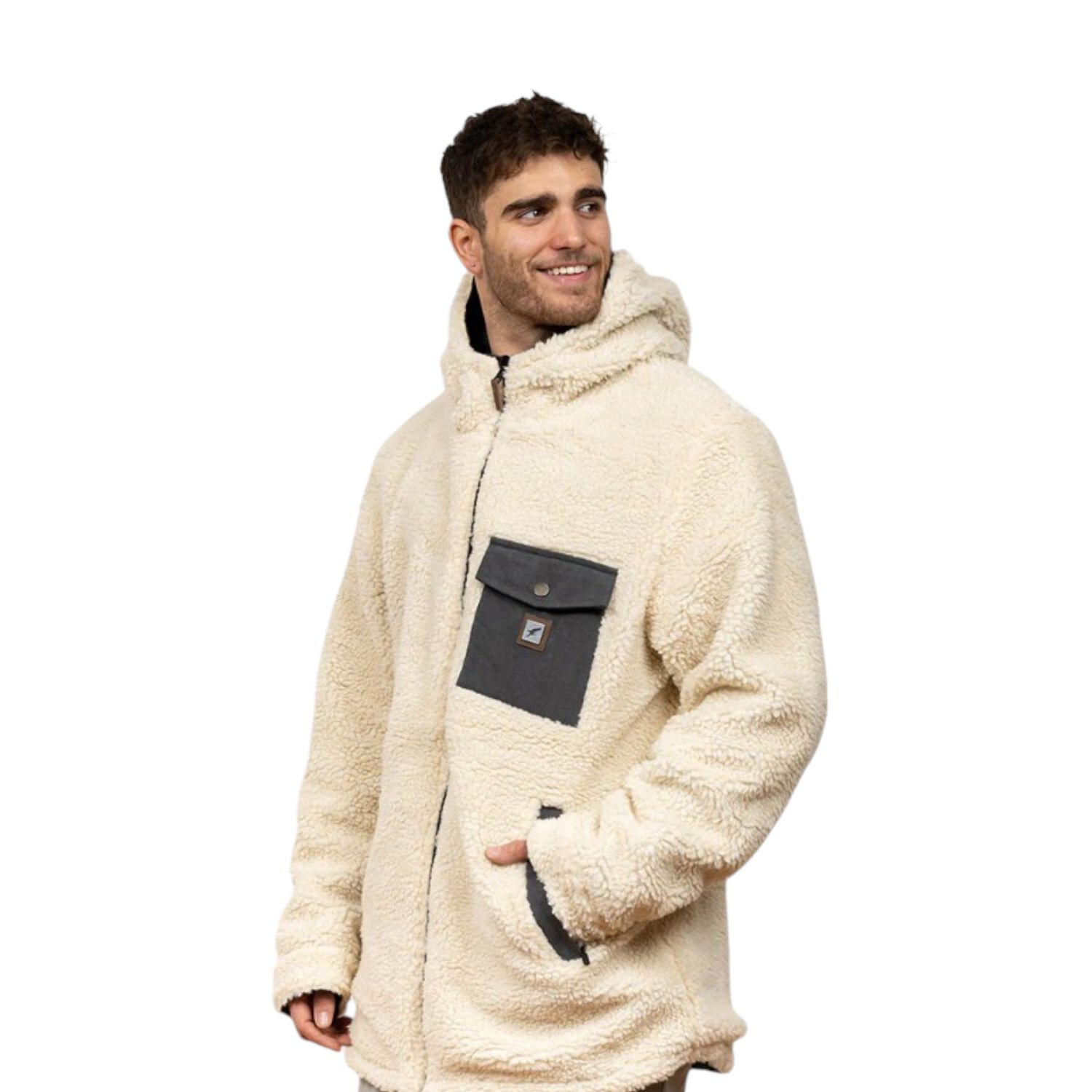 Chaqueta Canvas Reversible Woodstone Gris Hombre Falcone image number 3.0