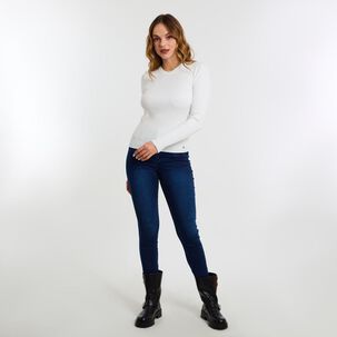 Sweater Rayas Manga Larga Cuello Redondo Mujer Kimera