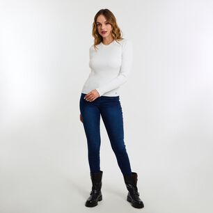 Sweater Rayas Manga Larga Cuello Redondo Mujer Kimera