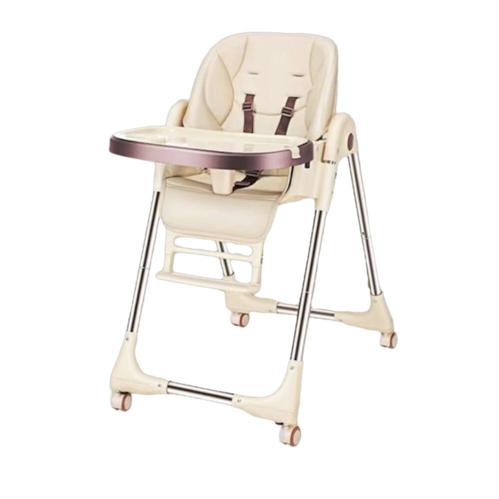 Silla De Comer Multiposiciones Plegable Dorada Lubabycas image number 1.0