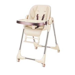 Silla De Comer Multiposiciones Plegable Dorada Lubabycas