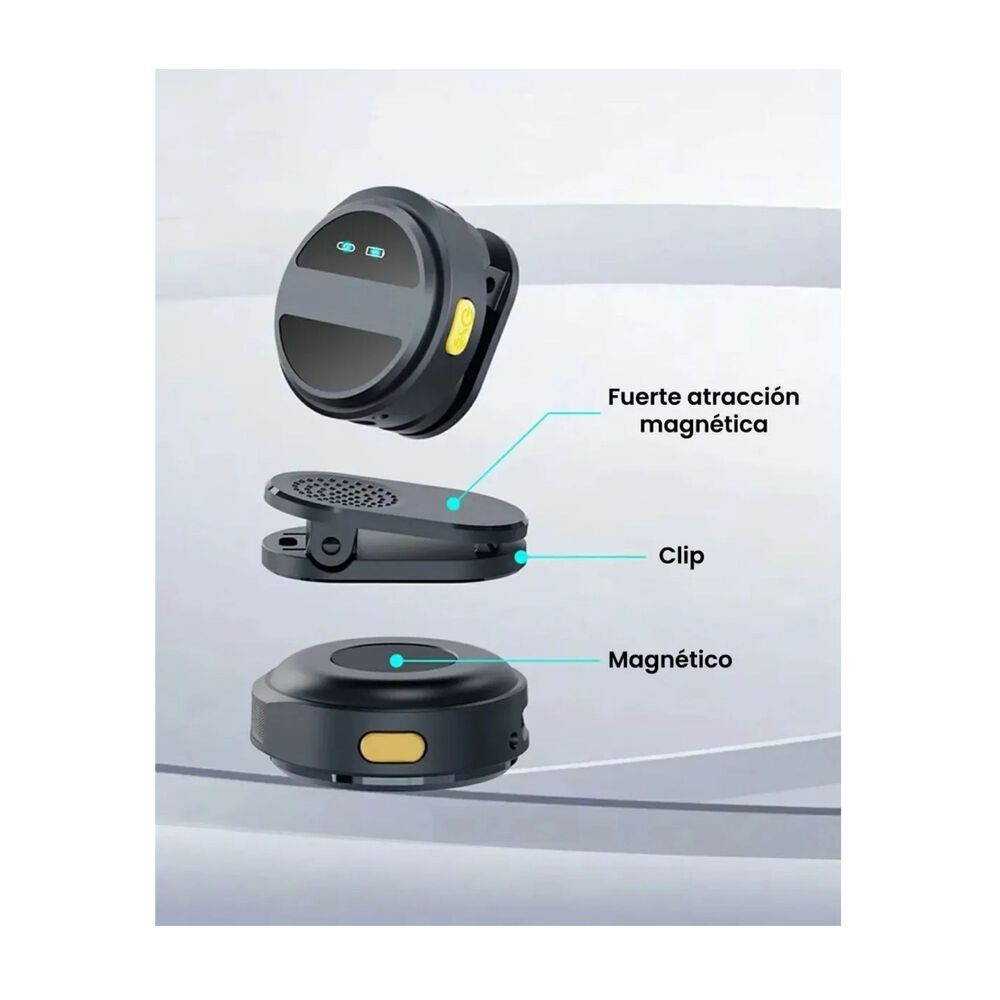 Micr&oacute;fono Digital Magn&eacute;tico Port&aacute;til Inal&aacute;mbrico Sx21 Usb-c Profesional image number 2.0