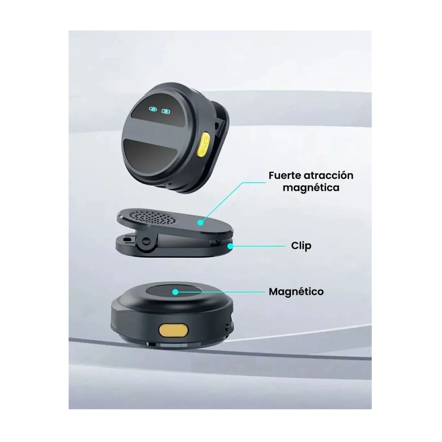 Micr&oacute;fono Digital Magn&eacute;tico Port&aacute;til Inal&aacute;mbrico Sx21 Usb-c Profesional image number 2.0