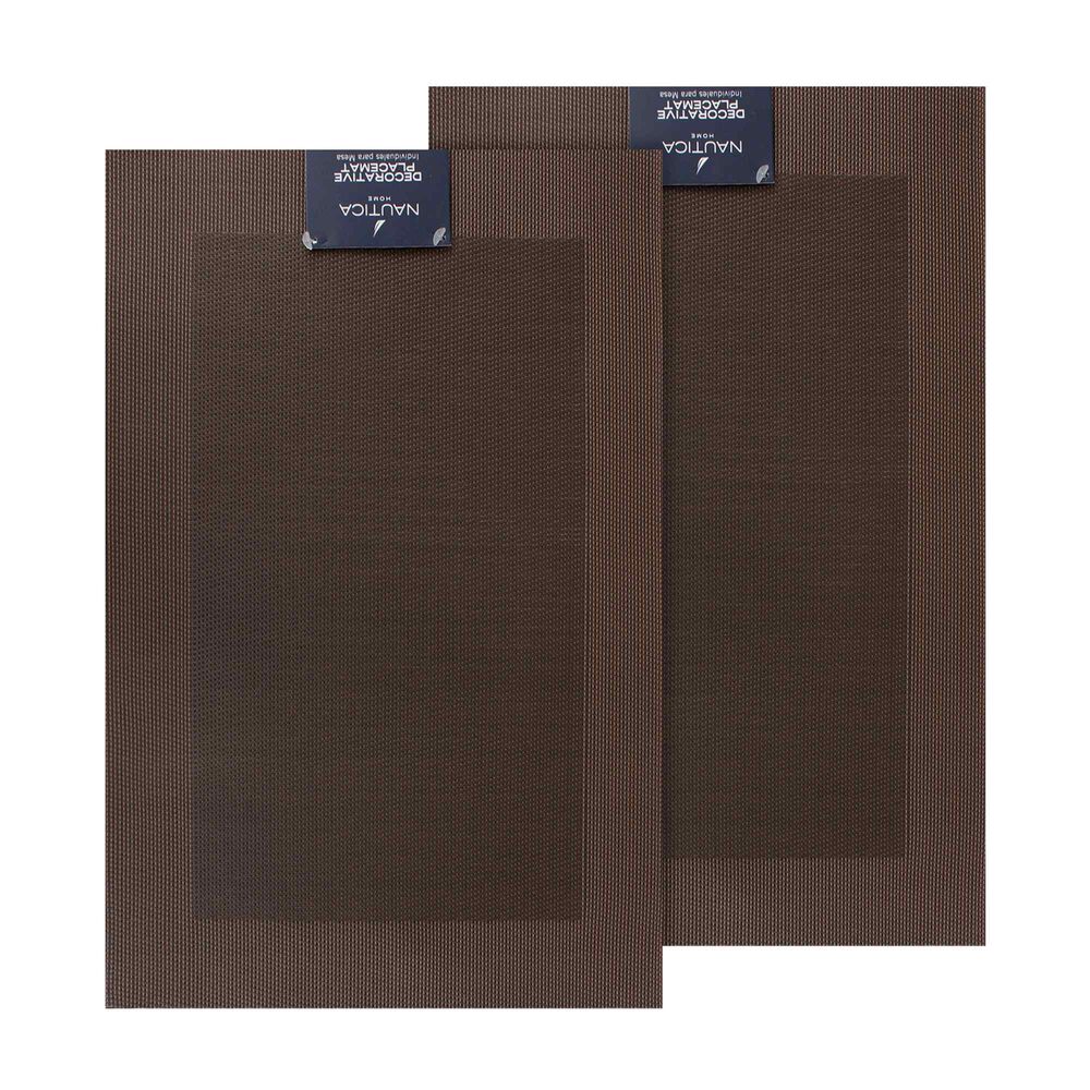 Pack 2 Individuales De Mesa Nautica Home 45x30cm Caf&eacute; image number 3.0