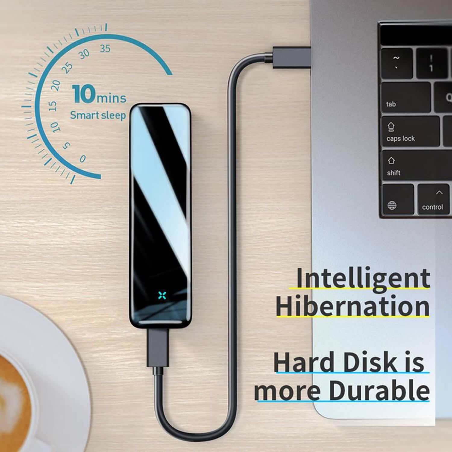 Cofre Profesional Discos Nvme / M.2 Ssd Usb Type-c Baseus image number 6.0