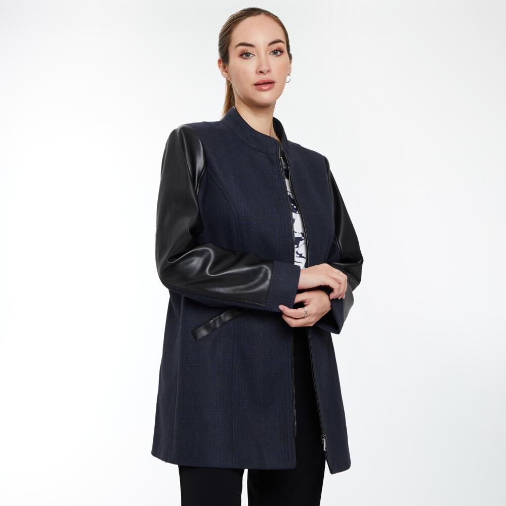 Abrigo Aplicaci&oacute;n Pu Cuello Mao Mujer Lesage image number 2.0