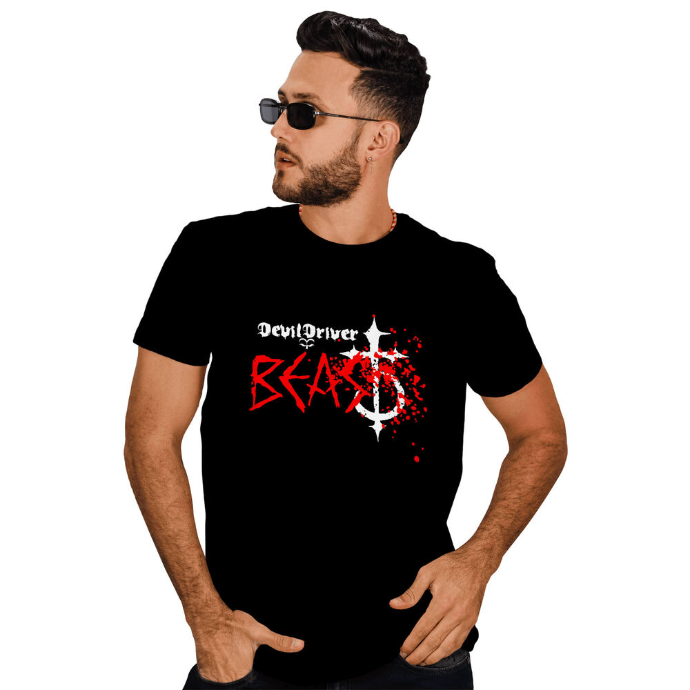 Polera Hombre Devil Driver Metal Rock image number 0.0