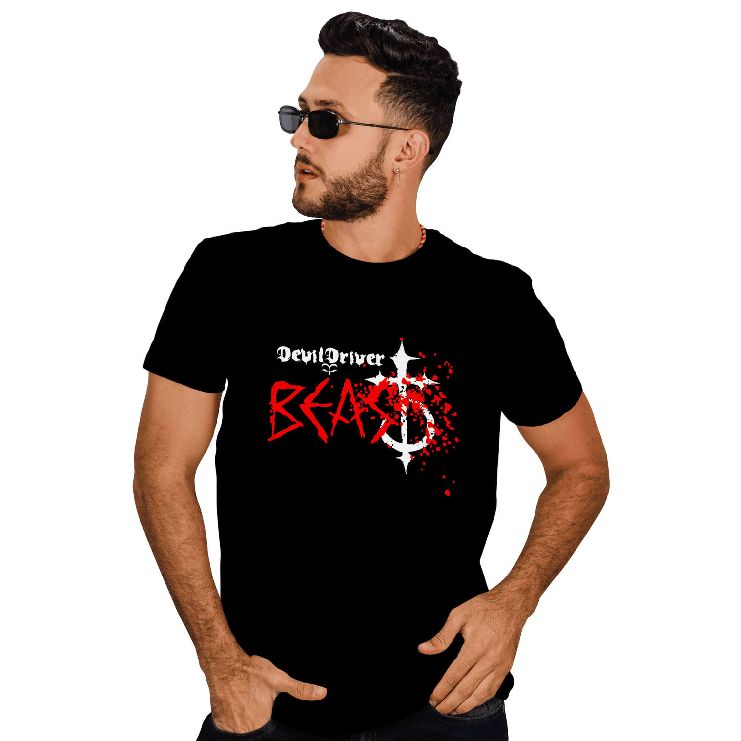 Polera Hombre Devil Driver Metal Rock image number 0.0