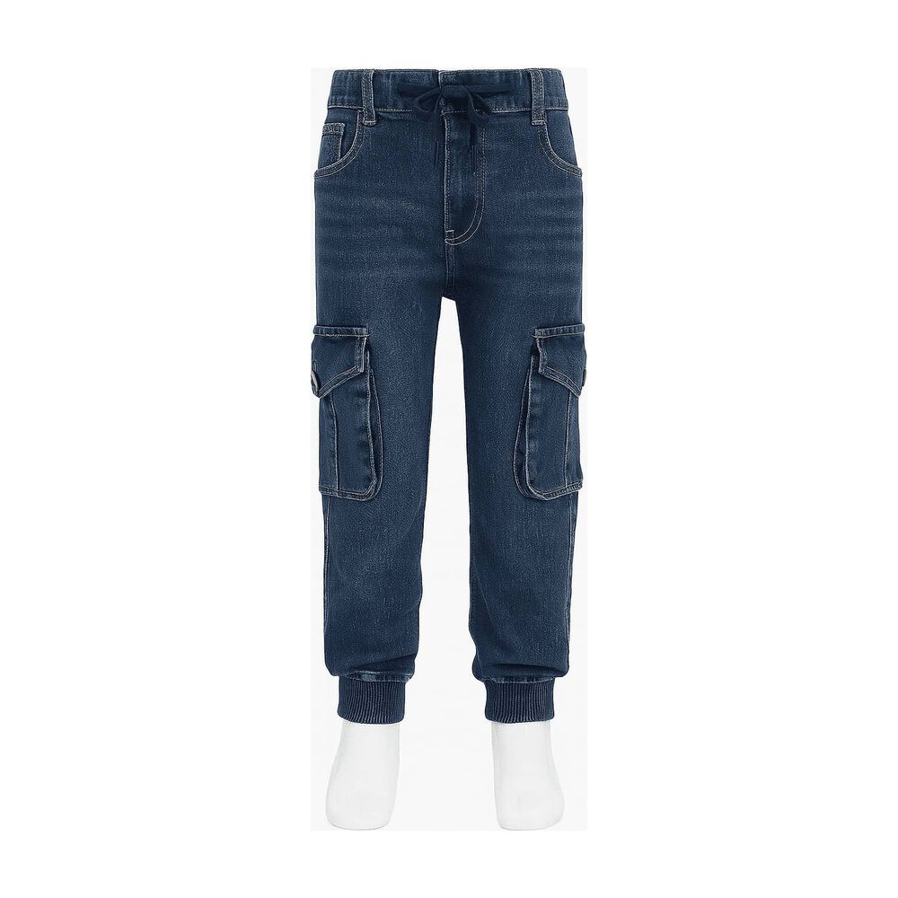 Pantal&oacute;n Jogger Cargo Mezclilla Ni&ntilde;o image number 3.0