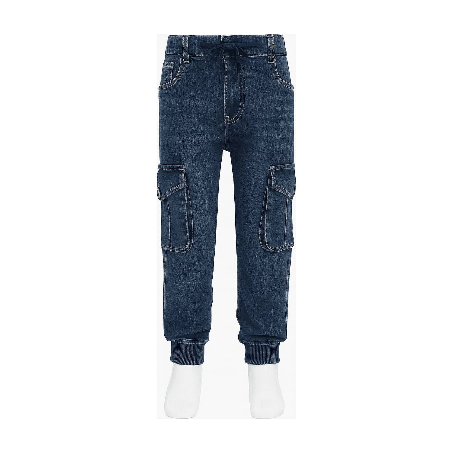 Pantal&oacute;n Jogger Cargo Mezclilla Ni&ntilde;o image number 3.0