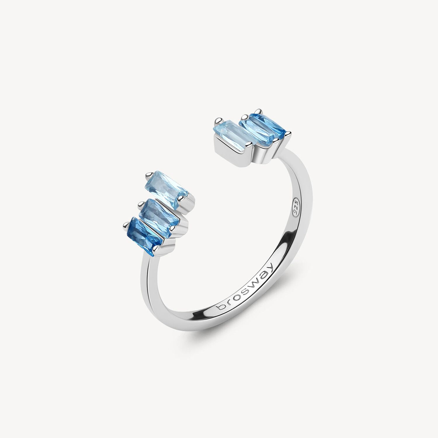 Anillo Brosway Fcl12b Celeste Mujer image number 0.0