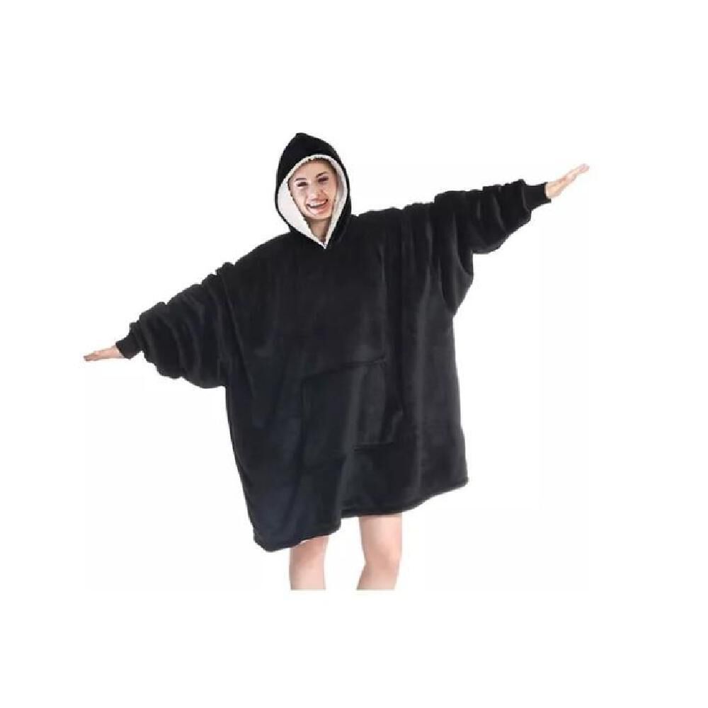 Poleron Felpa Con Capucha Manta Polar Bata Frazada Inviern image number 41.0